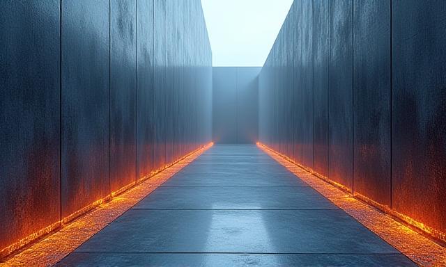 Abstract representation of secure data flow and geological stability